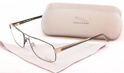 Jaguar Eyeglasses Frame 33068 854 Gold Gray Metal High Quality Germany 60-15-145 - Frame Bay