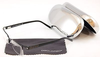 Dsquared2 Eyeglasses Frame DQ5069 002 Black Metal Plastic High Quality 53-18-140 - Frame Bay