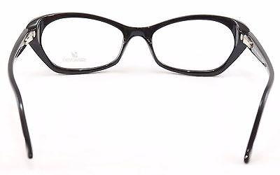 Swarovski Eyeglasses Frame Sydney SW5067 001 Black Plastic Italy Made 54-17-135 - Frame Bay