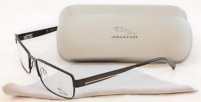 Jaguar Eyeglasses Frame 33058-818 Black Metal High Quality Germany 57-17-140 - Frame Bay