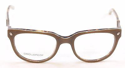 Dsquared2 Eyeglasses Frame DQ5102 020 Gray Brown Plastic Italy Made 51-19-145 - Frame Bay