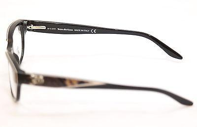 John Galliano Eyeglasses Frame JG5003 005 Plastic Black Over Newspaper Italy - Frame Bay