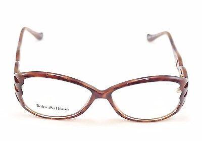 John Galliano Eyeglasses Frame JG5001 052 Plastic Brown Italy Made 55-13-130 - Frame Bay