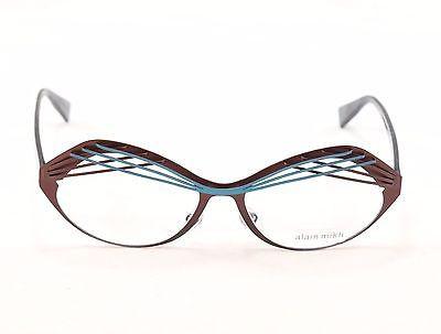 Alain Mikli Eyeglasses AL1290 MO4Z Brown Blue Metal Plastic France