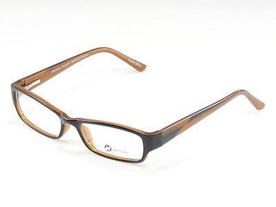 Modern Eyeglasses Frame Concert Plastic Brown Caramel China Made 53-18-135 - Frame Bay