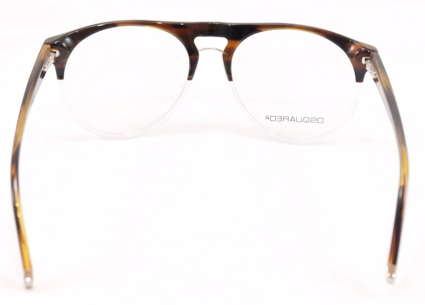 Dsquared2 Eyeglasses Frame DQ5074 056 Brown Havana White Plastic Italy 51-16-145 - Frame Bay