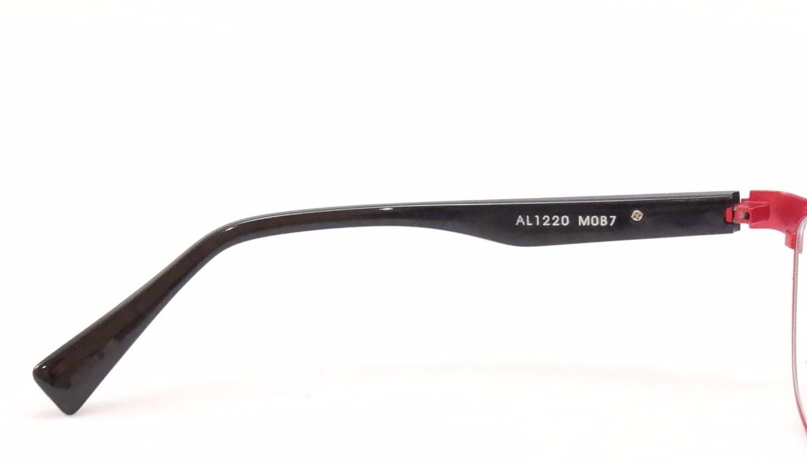 Alain Mikli Eyeglasses AL1220 MOB7 Red Black Metal Plastic France