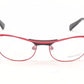 Alain Mikli Eyeglasses AL1220 MOB7 Red Black Metal Plastic France Made 55-17-135 - Frame Bay