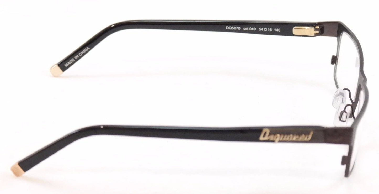 Dsquared2 Eyeglasses Frame DQ5070 049 High Quality Black Plastic Metal 54-16-140 - Frame Bay