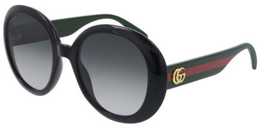 Gucci Sunglasses GG0712S Black Green Grey Gradient Acetate Italy Made