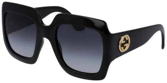Gucci Sunglasses GG0053S Black Grey Gradient Acetate Japan Made