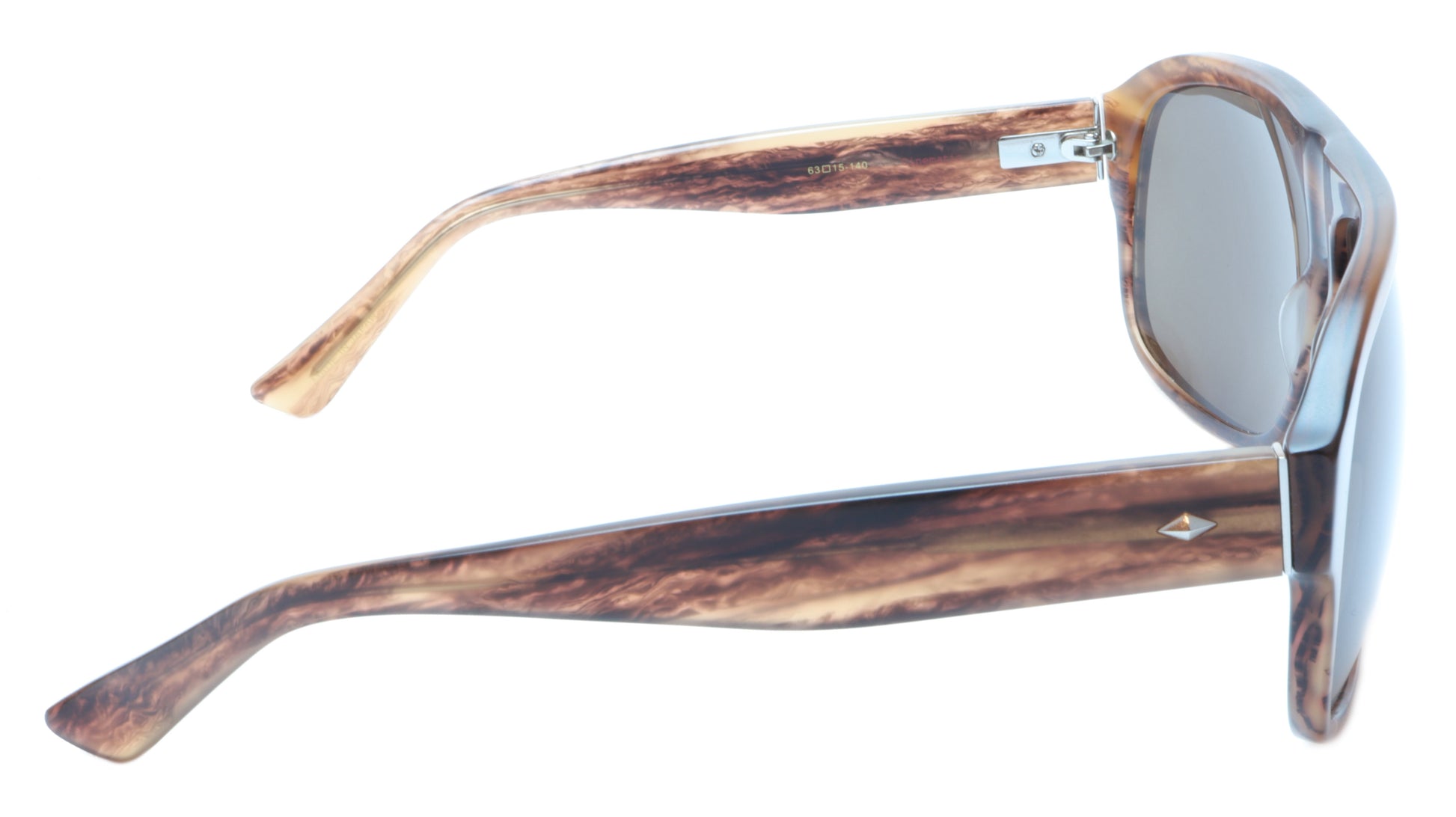 Sama Sunglasses Quentin Brown Tortoise Polarized Lenses Acetate Japan 63-15-140 - Frame Bay