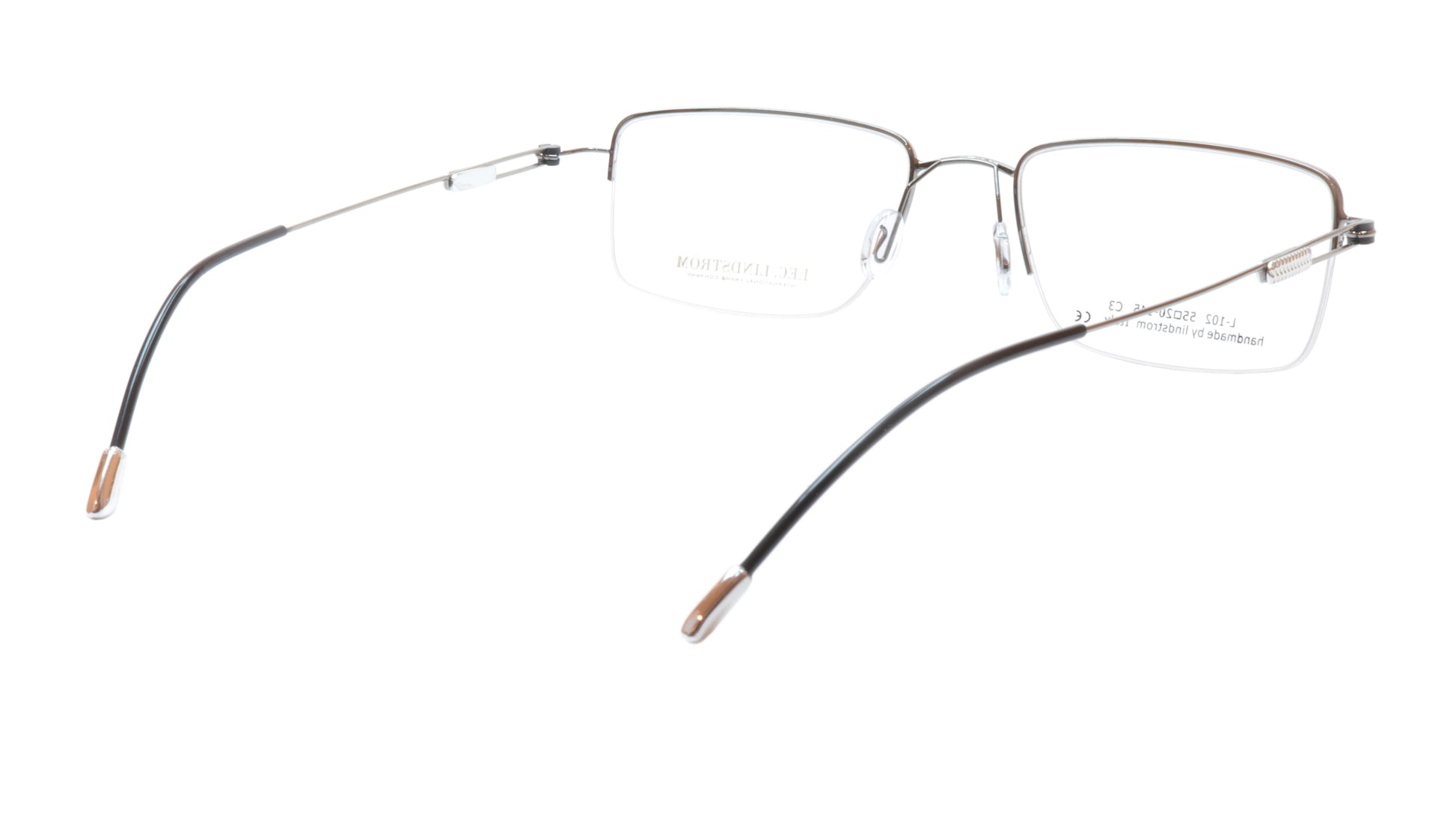 Lindstrom L-102 C3 Eyeglasses Frame Gunmetal Black Italy Hand Made 55-20-145, 33 - Frame Bay