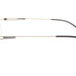 LINDSTROM L-102 C1 Eyeglasses Frame Metal Gold Black Italy Handmade 55-20-145 - Frame Bay