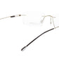 LINDSTROM L-103 C1 Eyeglasses Frame Metal Gold Black Italy Handmade 55-20-145 - Frame Bay