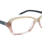KATSU K8054 COL3 Eyeglasses Frame Acetate Saddlebrown Black 53-16-140 Japan - Frame Bay