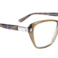 KATSU K8545C C1 Eyeglasses Frame Acetate Saddlebrown Tortoise 54-15-140 Japan - Frame Bay