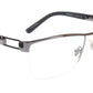 OGA Morel Eyeglasses Frame 75220 GN013 Metal Gunmetal Black France 53-18-140, 33 - Frame Bay
