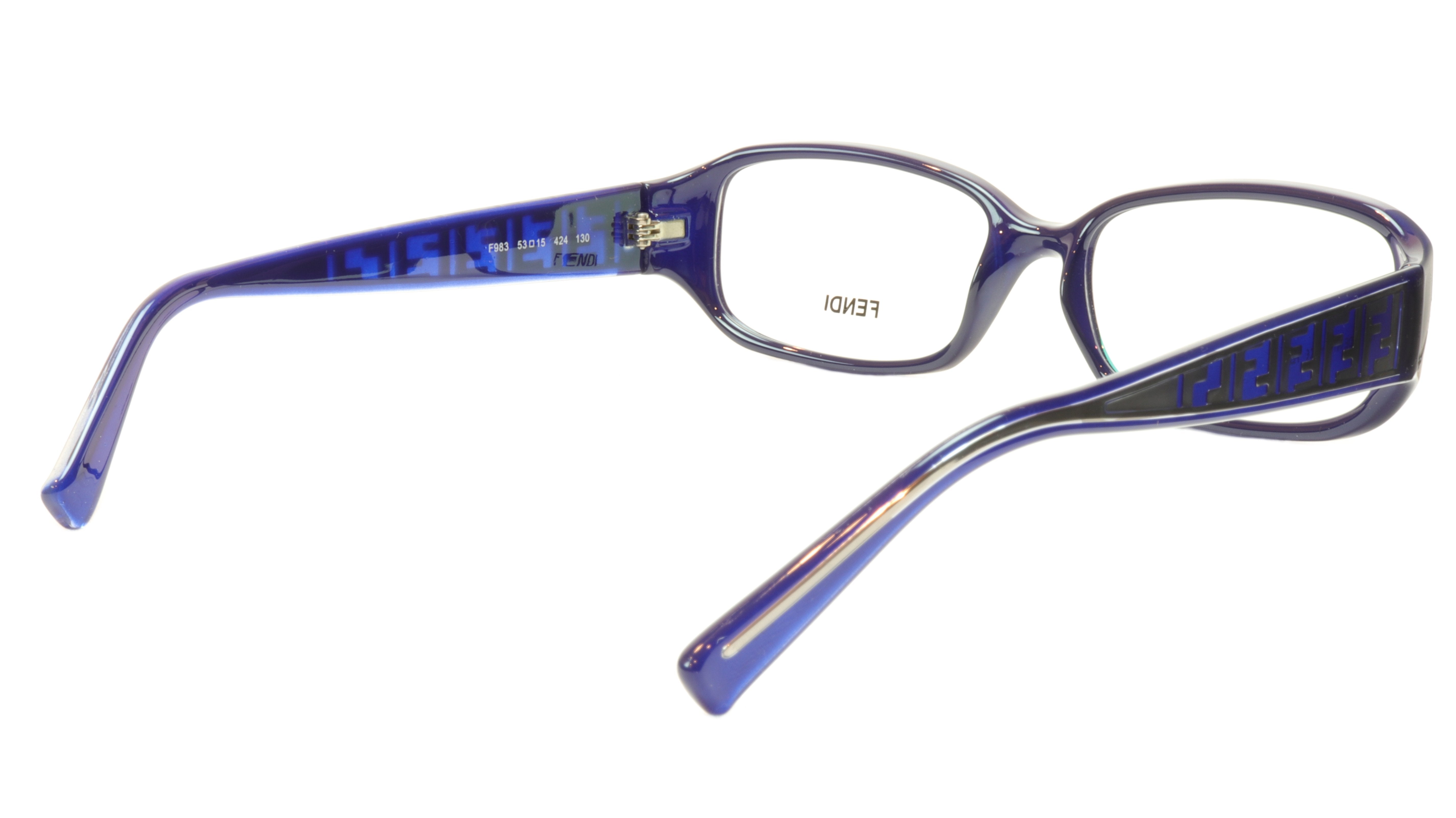 FENDI Eyeglasses Frame F983 424 For Women Acetate Blue Italy 53 15 1 Frame Bay