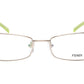 FENDI Eyeglasses Frame F923R (714) Metal Gold Light Green Italy 52-16-135, 28 - Frame Bay