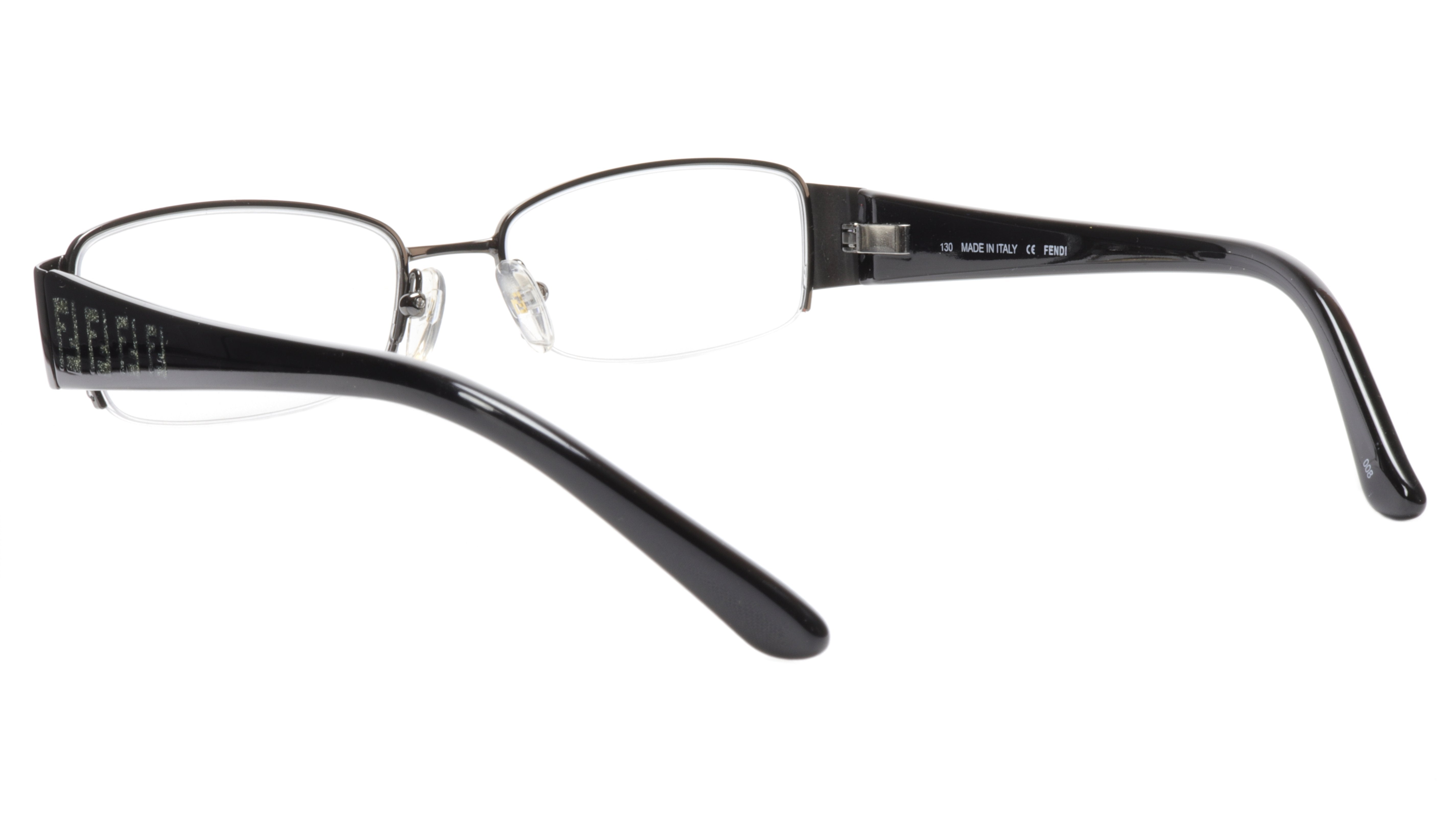 Fendi popular Eyeglasses F892 035 Gunmetal Black Rectangular Frame