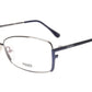 FENDI Eyeglasses Frame F960 (030) Metal Silver Dark Blue Italy Made 52-16-135 30 - Frame Bay