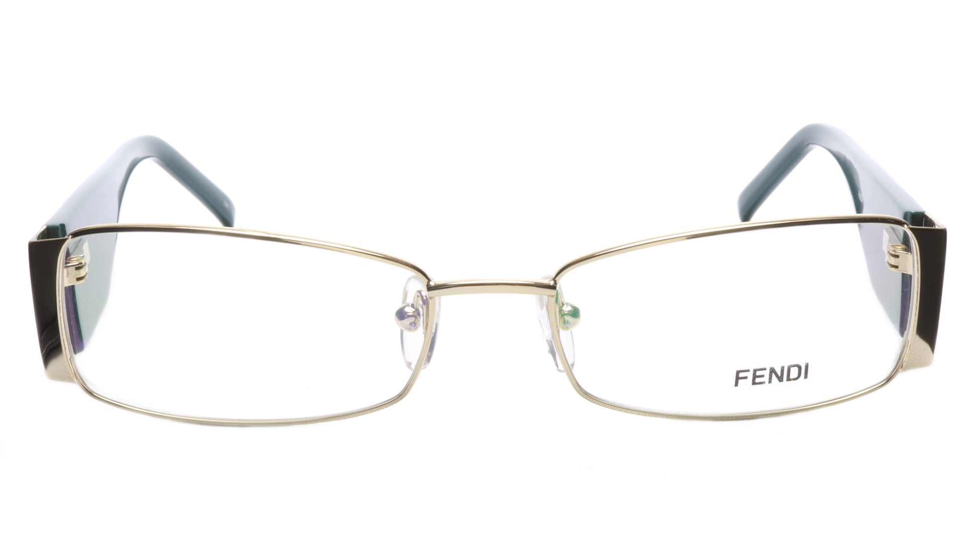 FENDI Eyeglasses Frame F932R (758) Acetate Gold Blue Italy Made 52-16-135, 28 - Frame Bay