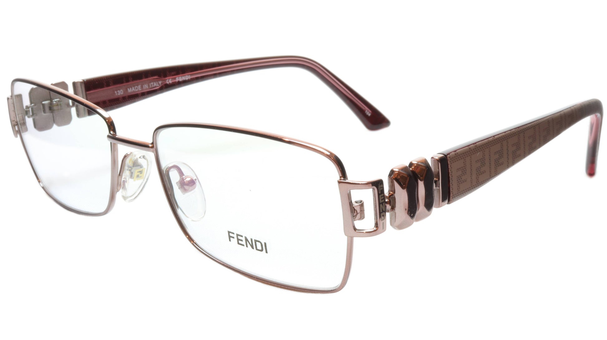 FENDI Eyeglasses Frame F883 (663) Metal Light Violet Italy Made 53-16-130, 33 - Frame Bay
