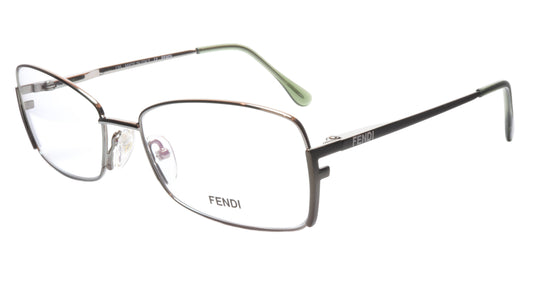 FENDI Eyeglasses Frame F959 (756) Metal Golden Sage Italy Made 54-16-135, 33 - Frame Bay