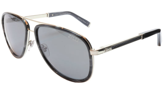 ZILLI Sunglasses Titanium Acetate Leather Polarized France ZI 65017 C03 - Frame Bay