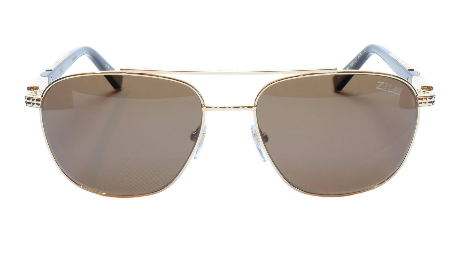 ZILLI Sunglasses Titanium Acetate Polarized Bright Gold France ZI 65020 C01 - Frame Bay