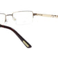 Paul Vosheront Eyeglasses Frame PV339 C1 Gold Plated Wood Italy 56-19-145 31 - Frame Bay
