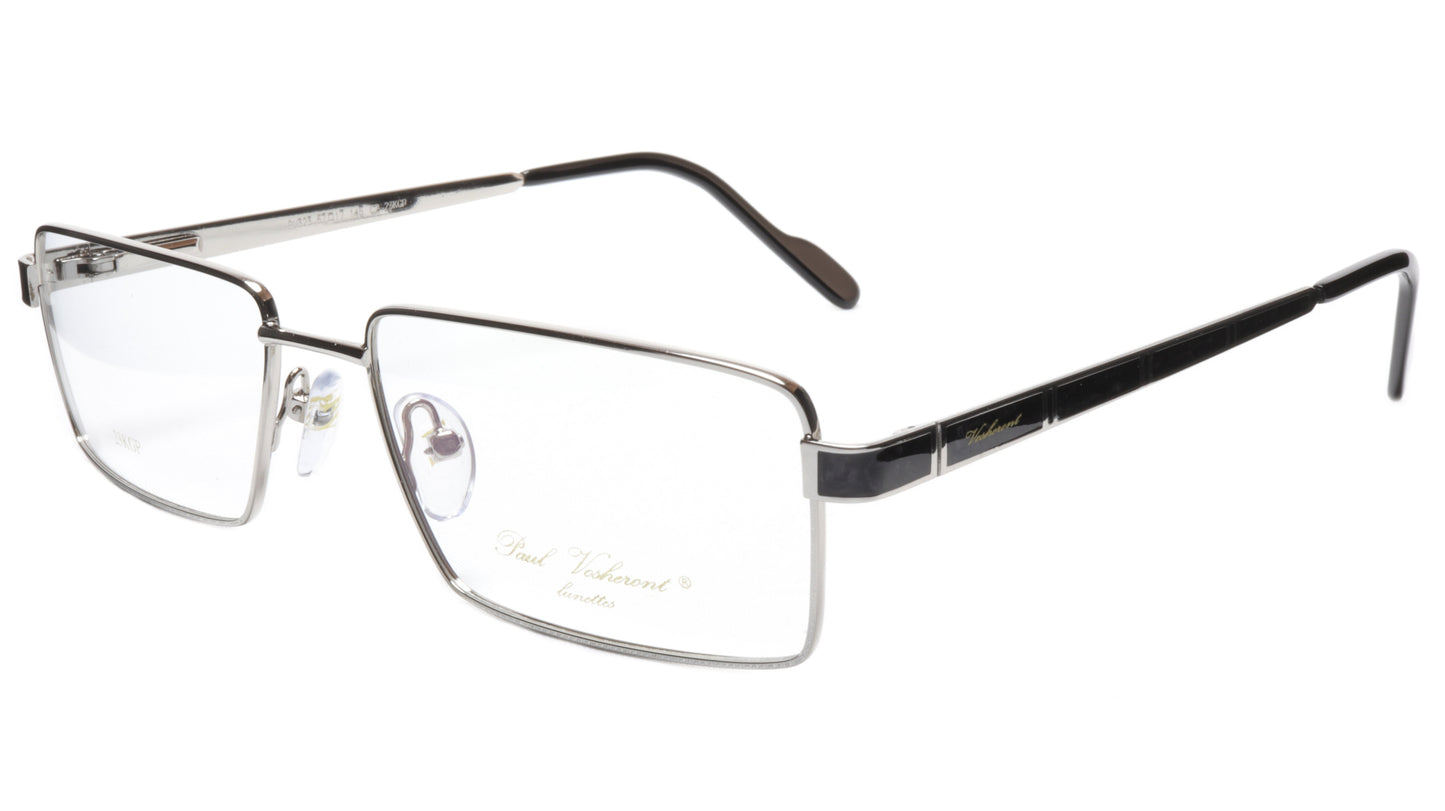 Paul Vosheront Eyeglasses Frame PV323 C2 Gold Plated Wood Italy 57-17-145 32 - Frame Bay