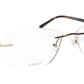 Paul Vosheront Eyeglasses Frame PV504 C02 Gold Plated Acetate Italy 52-17-135 36 - Frame Bay