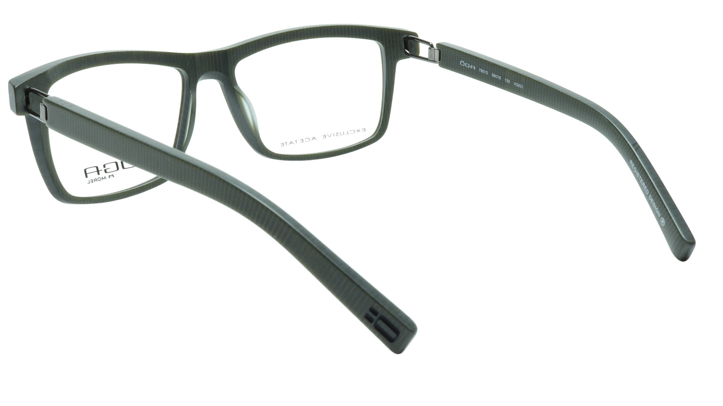 OGA Morel Eyeglasses Frame 7951O VG031 Acetate Dark Green France 56-16-130, 38 - Frame Bay