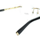 ZILLI Eyeglasses Frame Titanium Acetate Black Gold France Made ZI 60034 C04 - Frame Bay