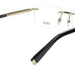 ZILLI Eyeglasses Frame Titanium Acetate Black Gold France Made ZI 60032 C04 - Frame Bay