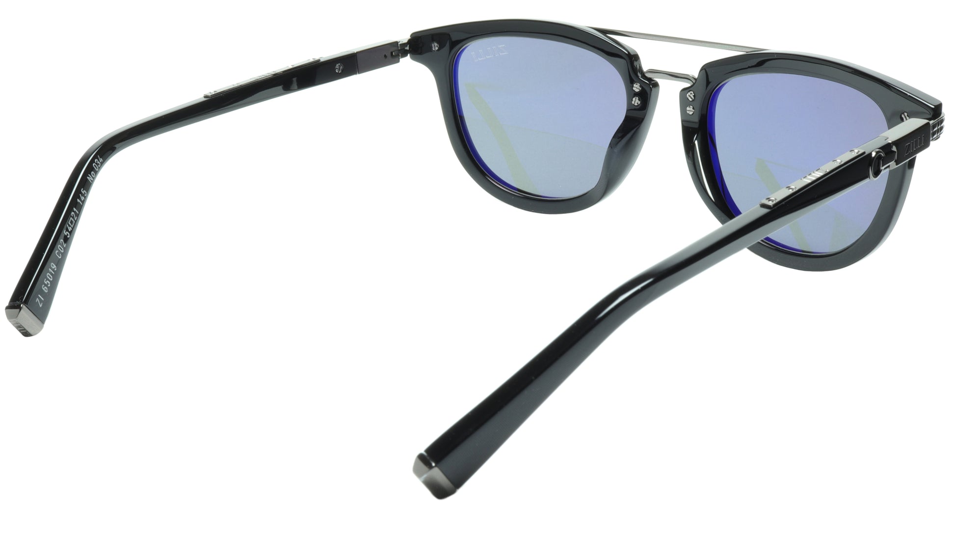 ZILLI Sunglasses Titanium Acetate Black Gunmetal Polarized France ZI 65019 C02 - Frame Bay