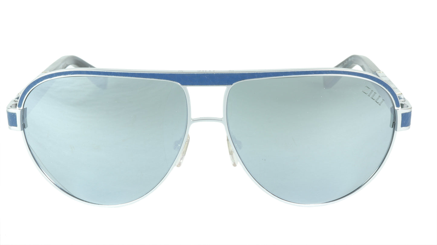 ZILLI Sunglasses Titanium Acetate Leather Polarized France Handmade ZI 65031 C03 - Frame Bay