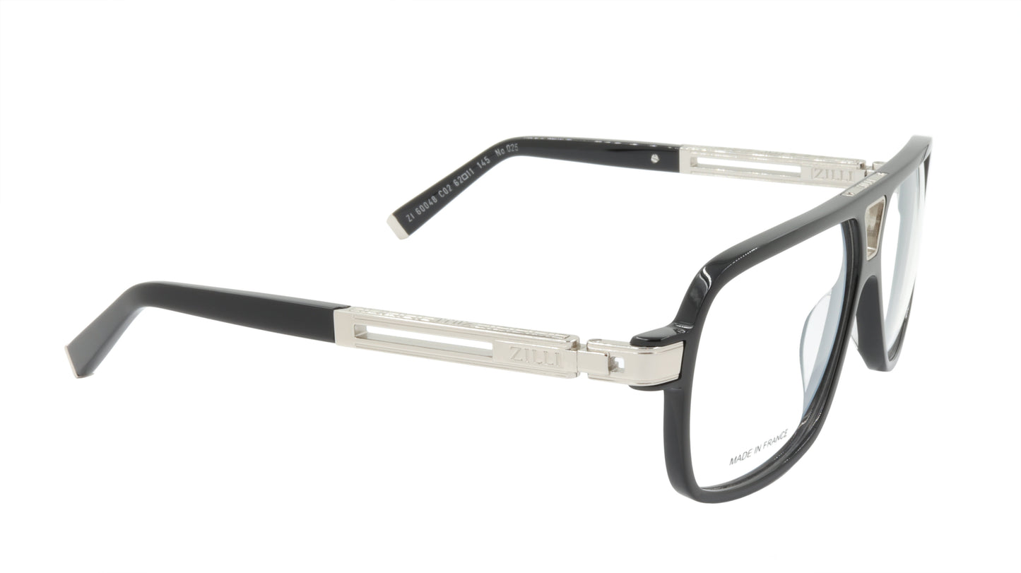 ZILLI Eyeglasses Frame Titanium Acetate France Made ZI 60048 C02
