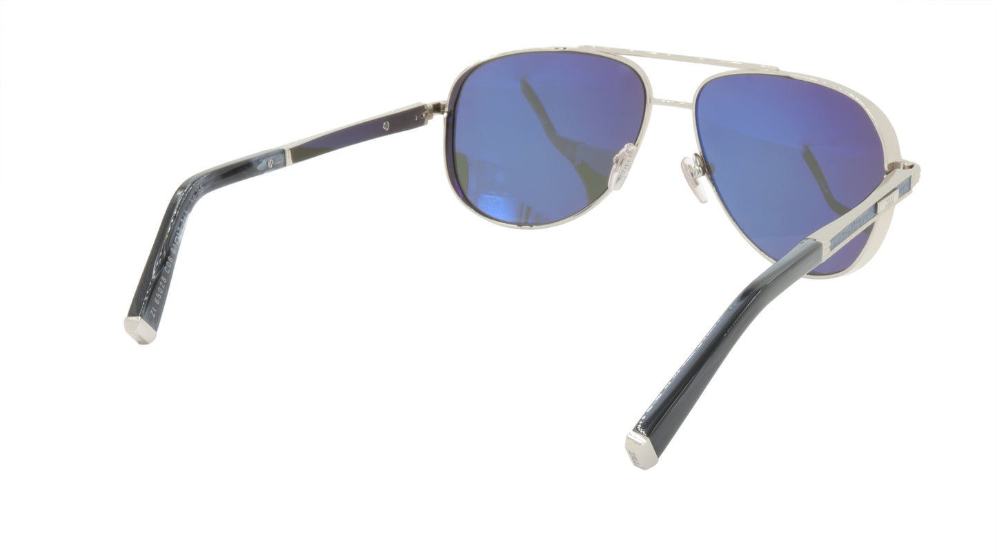 ZILLI Sunglasses Titanium Acetate Leather Polarized France Handmade ZI 65028 C06