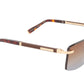 ZILLI Sunglasses Titanium Acetate Leather Gradient France Handmade ZI 65042 C02