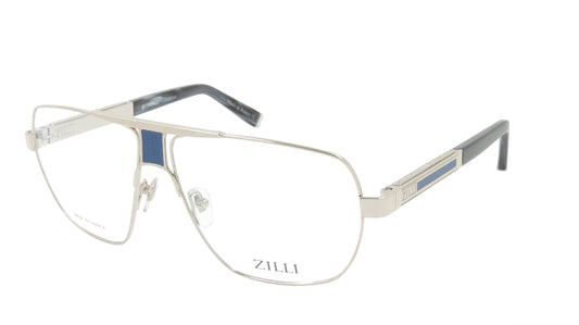ZILLI Eyeglasses Frame Titanium Acetate Leather France Made ZI 60047 C03