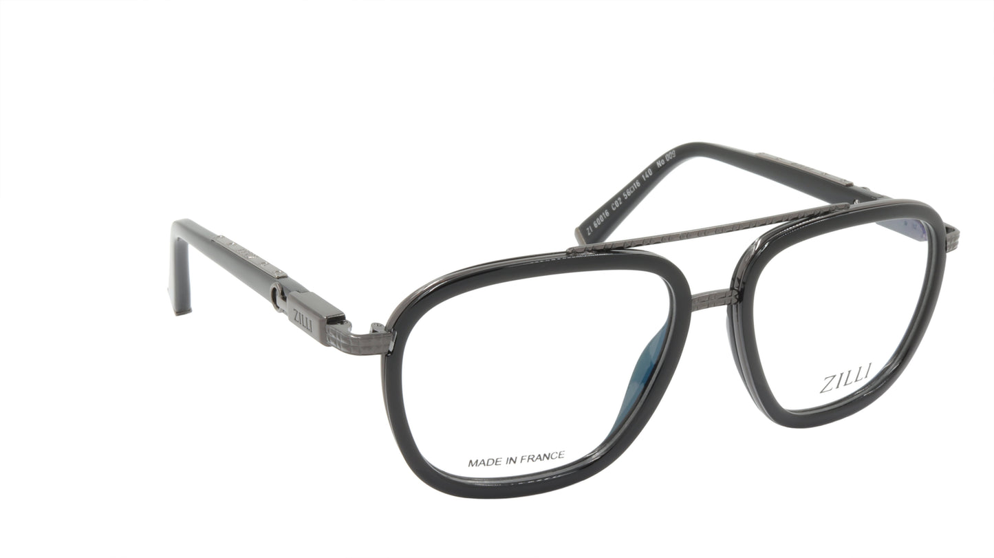 ZILLI Eyeglasses Frame Titanium Acetate France Made ZI 60016 C02