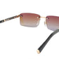 ZILLI Sunglasses Titanium Acetate Leather Gradient France Handmade ZI 65038 C01