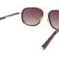 ZILLI Sunglasses Titanium Acetate Leather Polarized France Handmade ZI 65018 C03