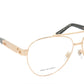 ZILLI Eyewear in Classic Black and Gold in Aviator Style