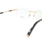 ZILLI Eyeglasses Frame Titanium Acetate Leather France Made ZI 60029 C02