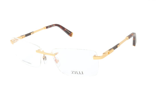 ZILLI Eyeglasses Frame Titanium Acetate Leather France Made ZI 60028 C05