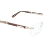 ZILLI Eyeglasses Frame Titanium Acetate Leather France Made ZI 60031 C06